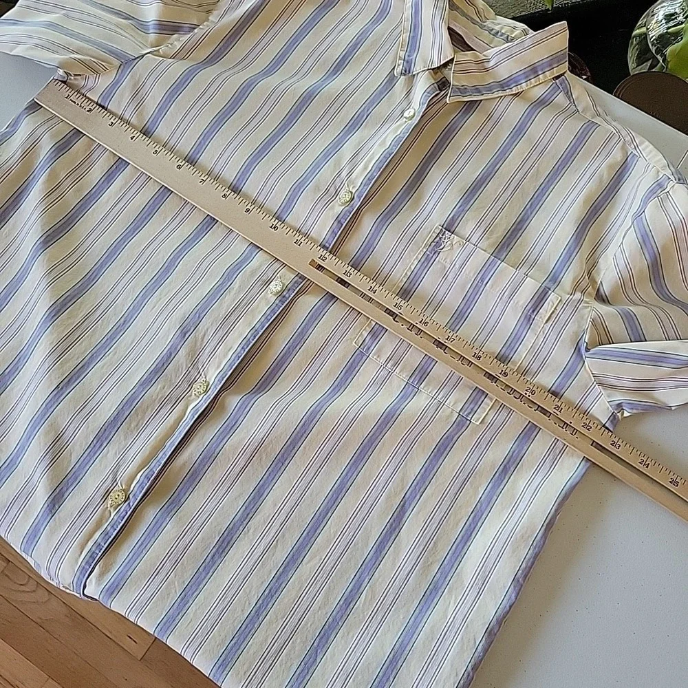 Victoria‎ Secret Pajama Sleep Shirt Large Cotton Striped Casual Lounge Preppy